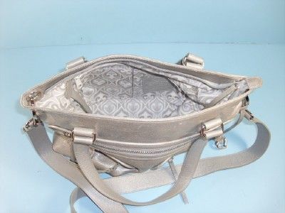 Brighton H3314S Morrison Silver Sterling Messenger Tote Authentic 