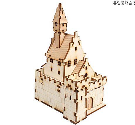 European Style Castle YM656 / Wooden Model Kit  
