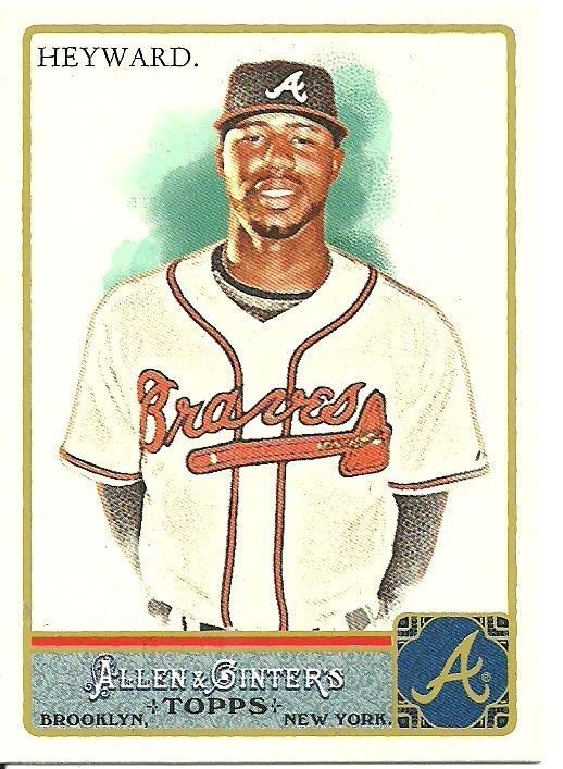 LOT OF 38) ATLANTA BRAVES 2011 ALLEN & GINTER CARDS (JASON HEYWARD SP 