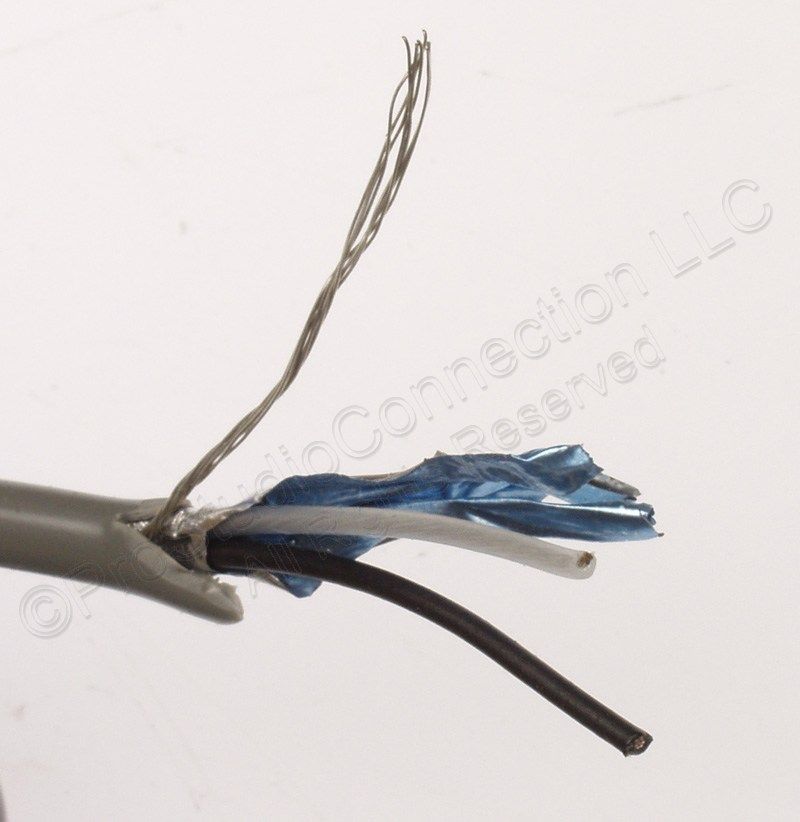 Carol 2092 1000 2 Conductor 1 Pair Shielded 24 AWG Audio 