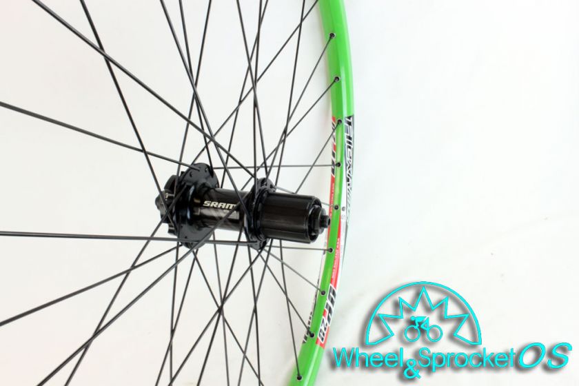 NEW ALEX DP20 SRAM GREEN DISC MOUNTAIN BIKE WHEEL SET  