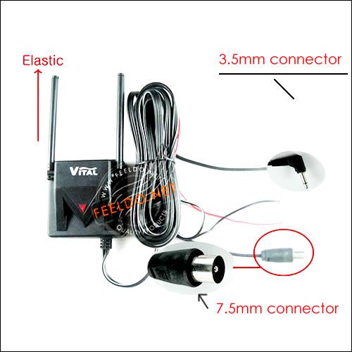 Auto Car Indoor/ Outdoor TV Antenna with Super Booster  