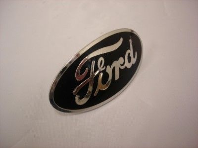 Ford Car Pickup Truck Radiator Shell Emblem Logo BLACK  