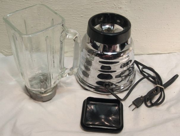   CHROME BLENDER~MIXER~DECO BEEHIVE~MODEL 235~GLASS JAR TOP~SUPER  