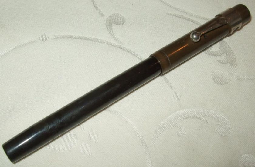 Vintage WATERMAN IDEAL Fountain PEN.Eyedropper.# 12 BLACK HARD RUBBER 