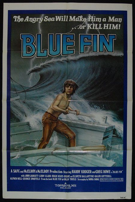 BLUE FIN ;78 Hardy Kruger MOVIE POSTER  