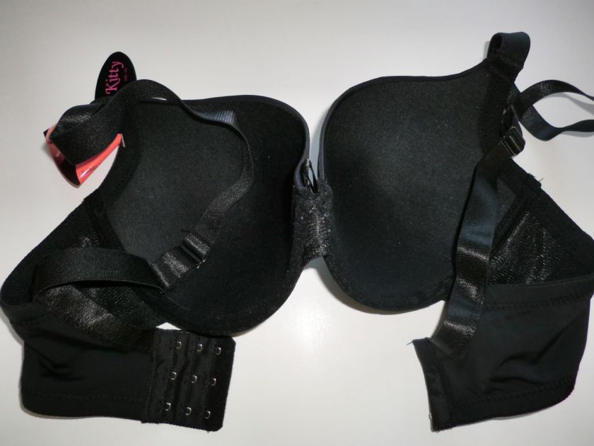 New SEXY BLK SEAMLESS SMOOTH T SHIRT WIRE BRAS Sz 40DD  