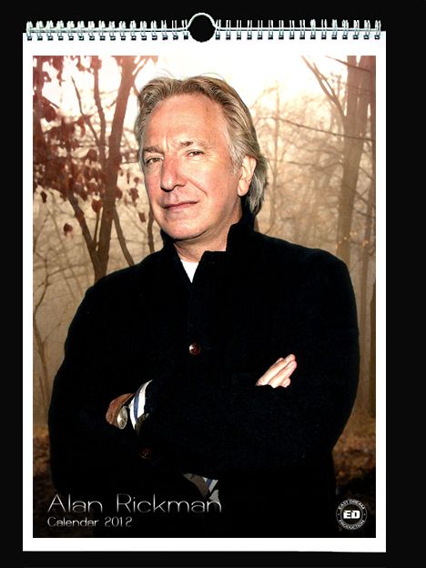 ALAN RICKMAN Wall Holiday Calendar 2012  