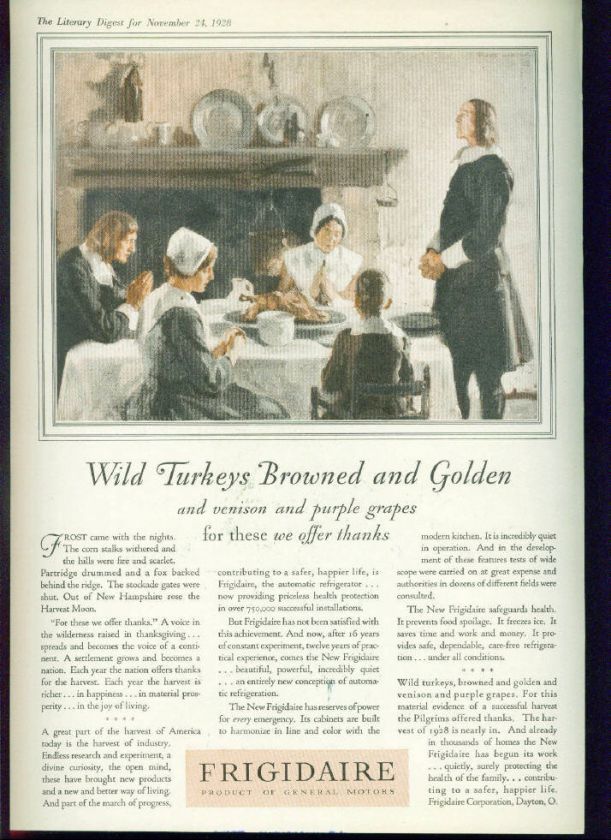 Lot of 1928 Frigidaire Refrigerator Vintage Ads  