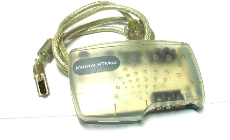 MATROX RTMAC VIDEO CAPTURE FOR MAC G4  