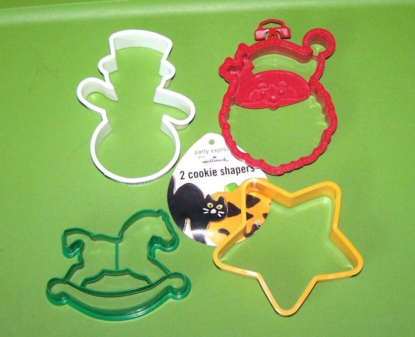 Vintage 4 Hallmark Shaper Christmas Cookie Cutters  