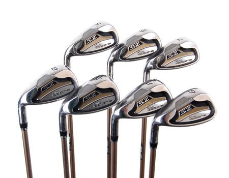 Cobra SZ Irons 5 PW,GW Aldila DVS Senior Flex Graphite LH  