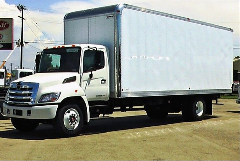   LEASE NEW 2012 HINO 268 BOX TRUCK 24FT HI CUBE freight bobtail  