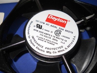 DAYTON 6KD76 AC AXIAL FAN, NIB  