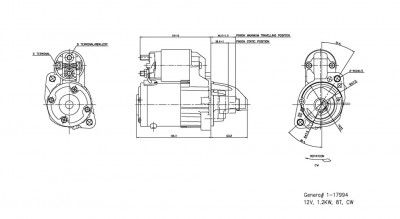 2007 2009 DODGE CALIBER OEM FIT STARTER 1.8/2.0/2.4L L4  