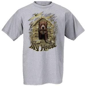 My House   Pitbull Dog / Grey T Shirt / Size   Medium  