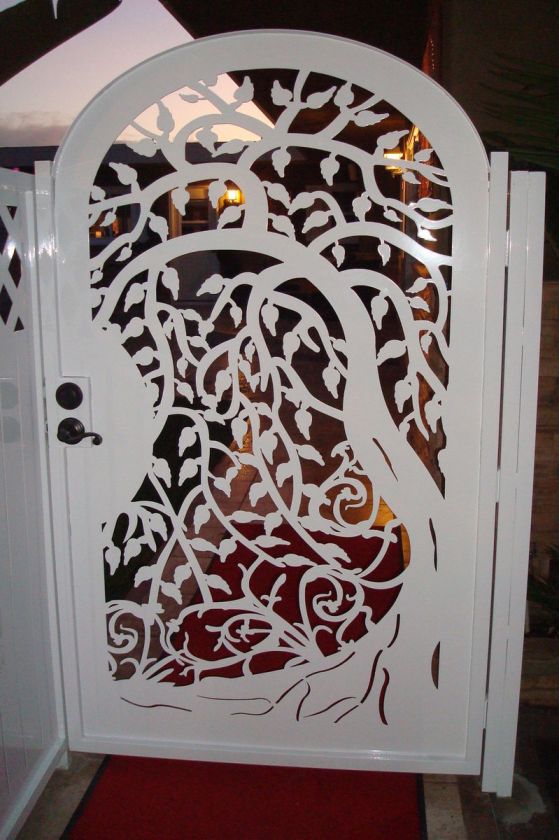   METAL ART TREE GATE SALE IRON GARDEN ESTATE MODERN WROUGHT IRON  