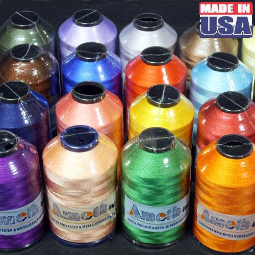 20 SUPER HUGE 5000m RAYON MACHINE EMBROIDERY THREAD LOT  