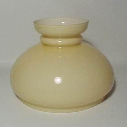 Amber Cased Glass 7 in Student Kerosene Oil Lamp Shade  