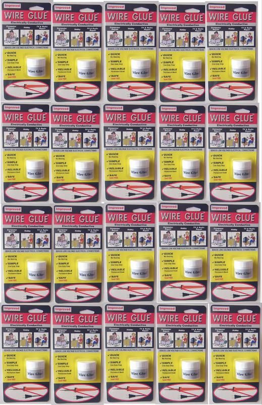 WIRE GLUE 20 PACK LOT   Electrically Conductive Glue  