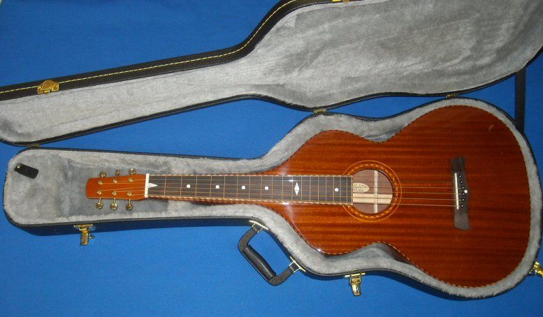 GOLD TONE SM WEISSENBORN HAWAIIAN STEEL SLIDE GUITAR & GOLD TONE HARD 