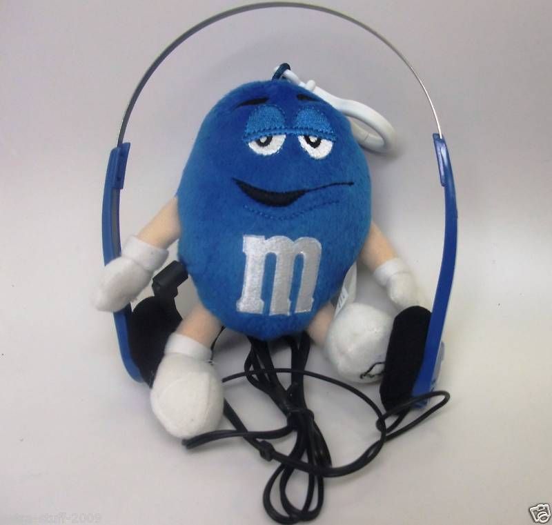 Mini Plush FM Scan Radio w/ Headphones (Blue) NEW  