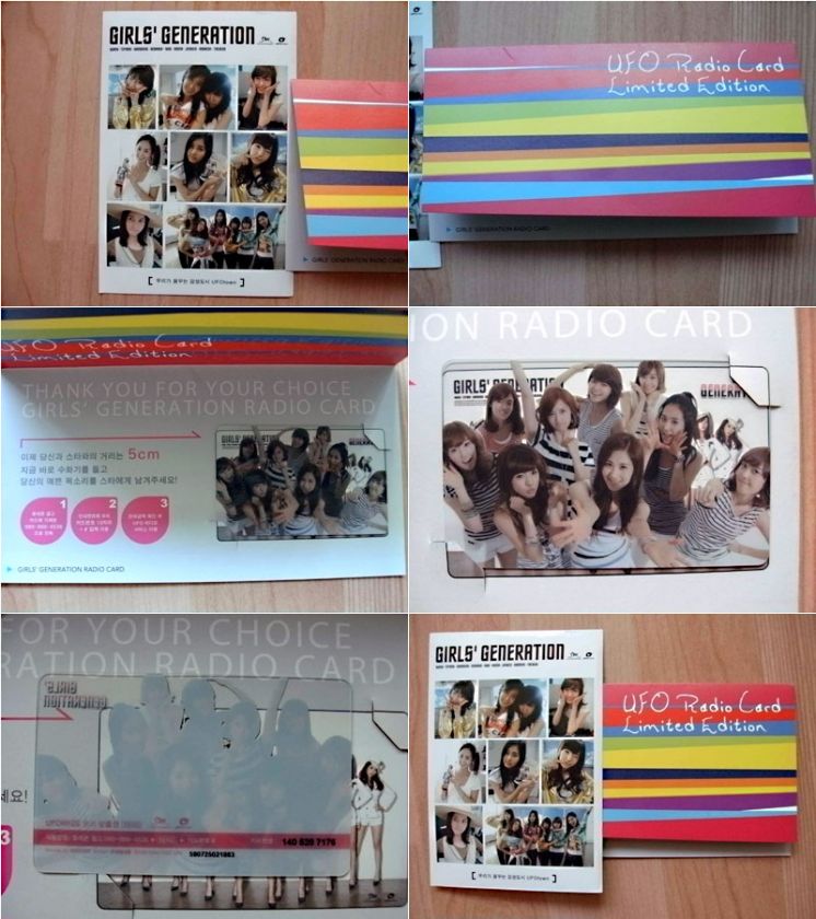 SNSD ★ UFO Radio Card★ 1,000 limited envelope set Rare  