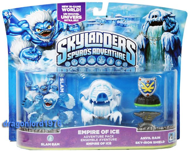   SLAM BAM skylander figure SET EMPIRE OF ICE anvil rain SHIELD  