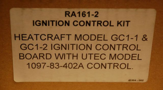 Heatcraft Ignition Control Replacement Kit RA161 2 NEW  