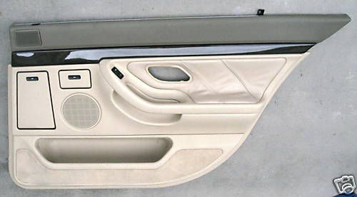 BMW E38 740iL Beige Leather Door Panel Right Rear  