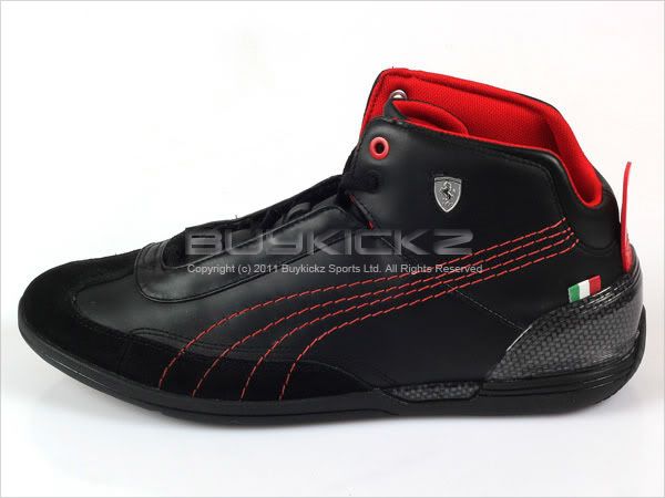 Puma Driving Power Mid SF Scuderia Ferrari D Force Black/Red Racing 