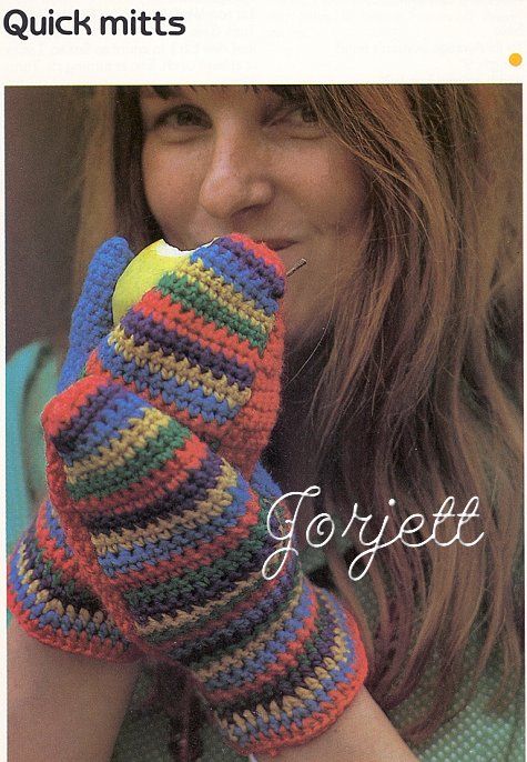 Quick Mittens, Quick & Easy crochet pattern  