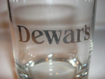 DEWARS GOLD LOGO WHISKEY LIQUOR CLEAR DRINKING GLASS  