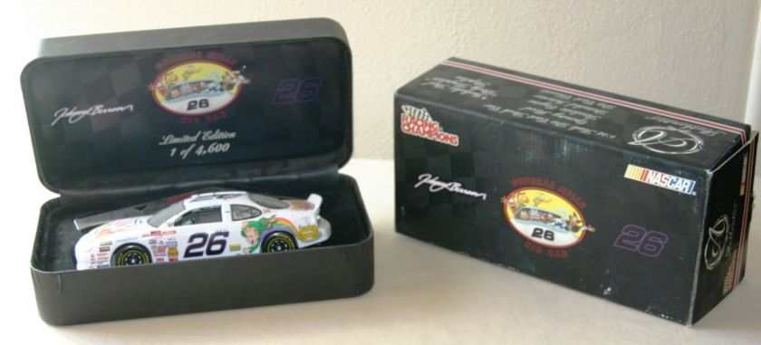   GENERAL MILLS KID CAR JOHNNY BENSON 26 NASCAR 124 SCALE CAR IN CASE