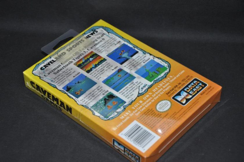 Caveman Games Nintendo NES Factory Sealed Brand NEW H Seam 13252002173 