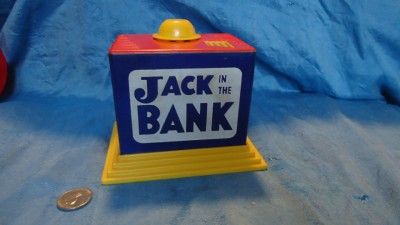   Childs Coin Bank Jack in the Bank Tarco Toy Chicago Pop Up Action