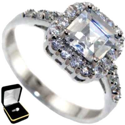   engagement halo ring center stone cutting princess cut setting type