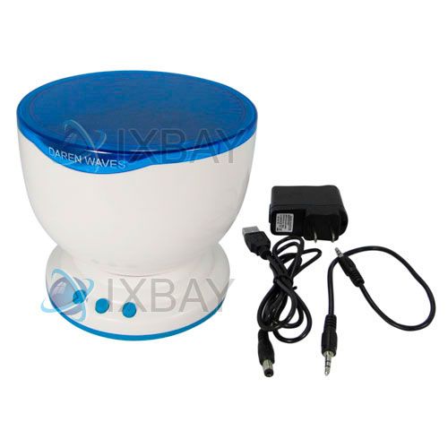 Ocean Projector Pot + Wave LED Lights Lamp + Speaker Waterproof 