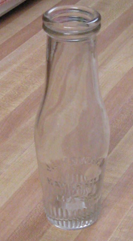 Old cream Bottle  J F Howard Haverhill Massachusetts  