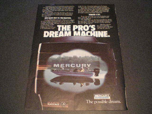 1984 Mercury Outboards Outboard Motor Ad The Pros  