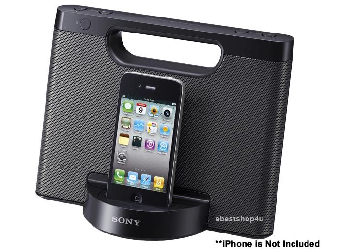 Sony RDP M5iP Portable Speaker iPod/iPhone Dock Charger w/ Remote 