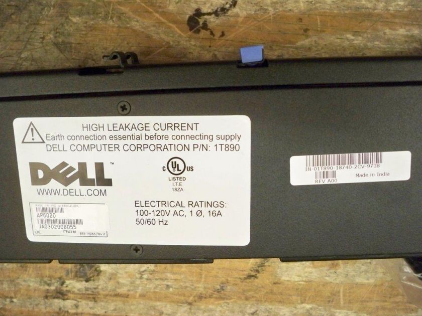 Dell 1T890 Power Strip Distribution Unit AP6020 PDU  