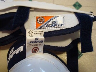 Jofa 5500 Hyper X Youth Ice or Roller Hockey Shin Guard Set  