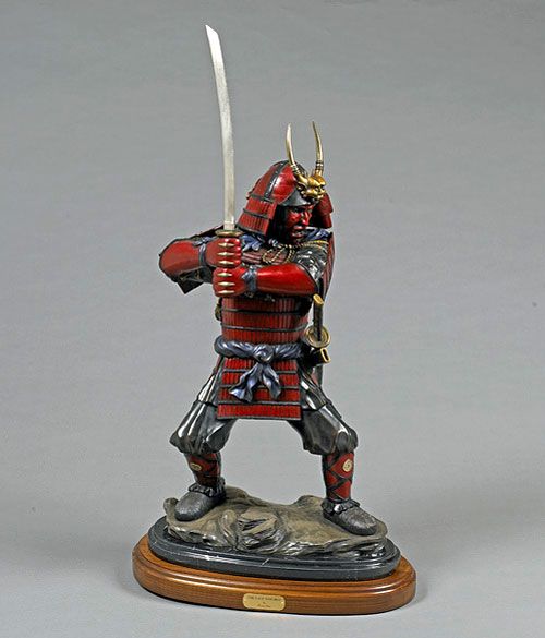 AWESOME BRONZE SAMURAI WARRIOR SCULPTURE BARRY STEIN  