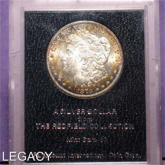 1879 S MORGAN SILVER DOLLAR REDFIELD COLLECTION GEM(GEP  