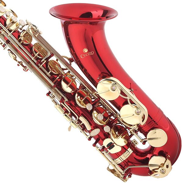 Cecilio 2Series Bb Tenor Saxophone Sax Gold Silver Red  