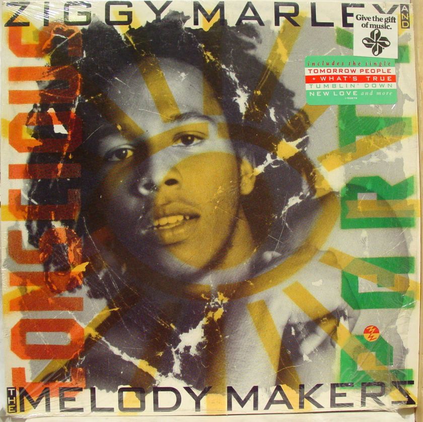 ZIGGY MARLEY conscious party LP vinyl 1 90878 VG 1988  