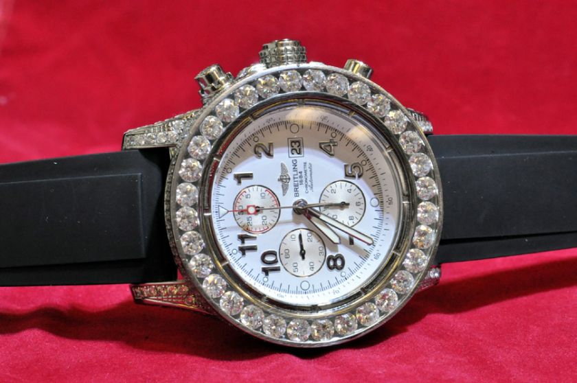 Breitling Super Avenger A13370 with diamonds Philadelphia buy sell 