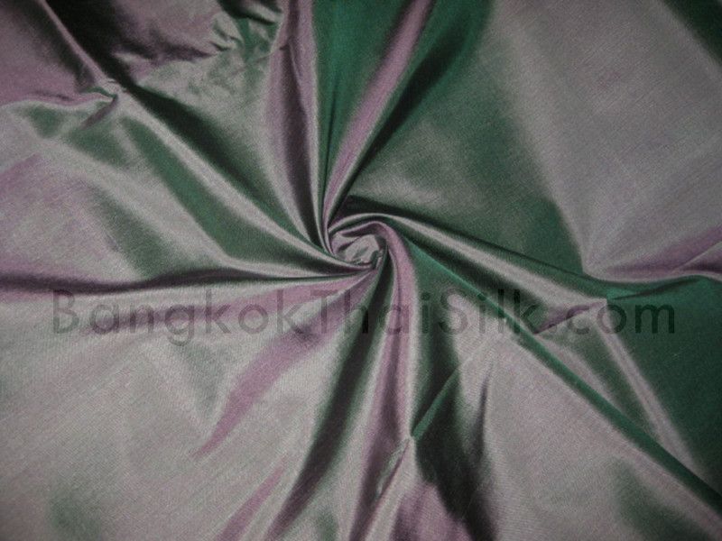 PURPLE GRAY SHOT GREEN 100% SILK TAFFETA SKIRT CRAFT  