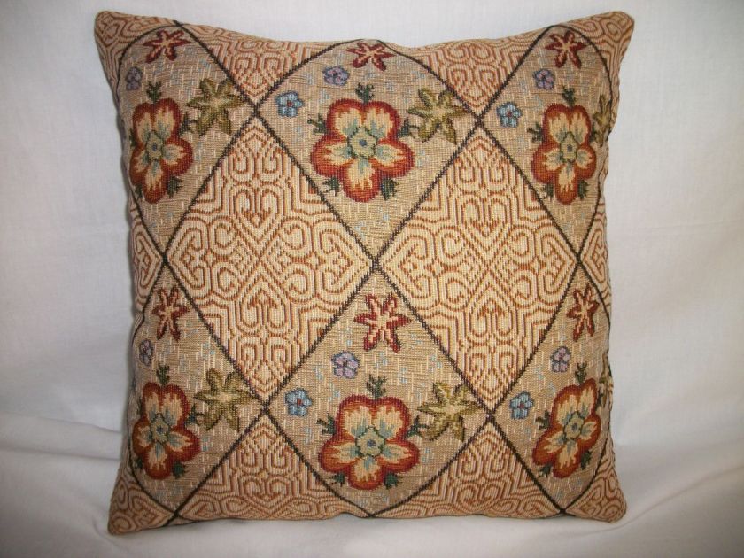 DECORATIVE THROW PILLOW CUSHION COVER 16 FLORAL  